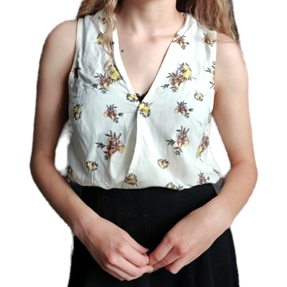 Lemon Front Wrap Bodysuit